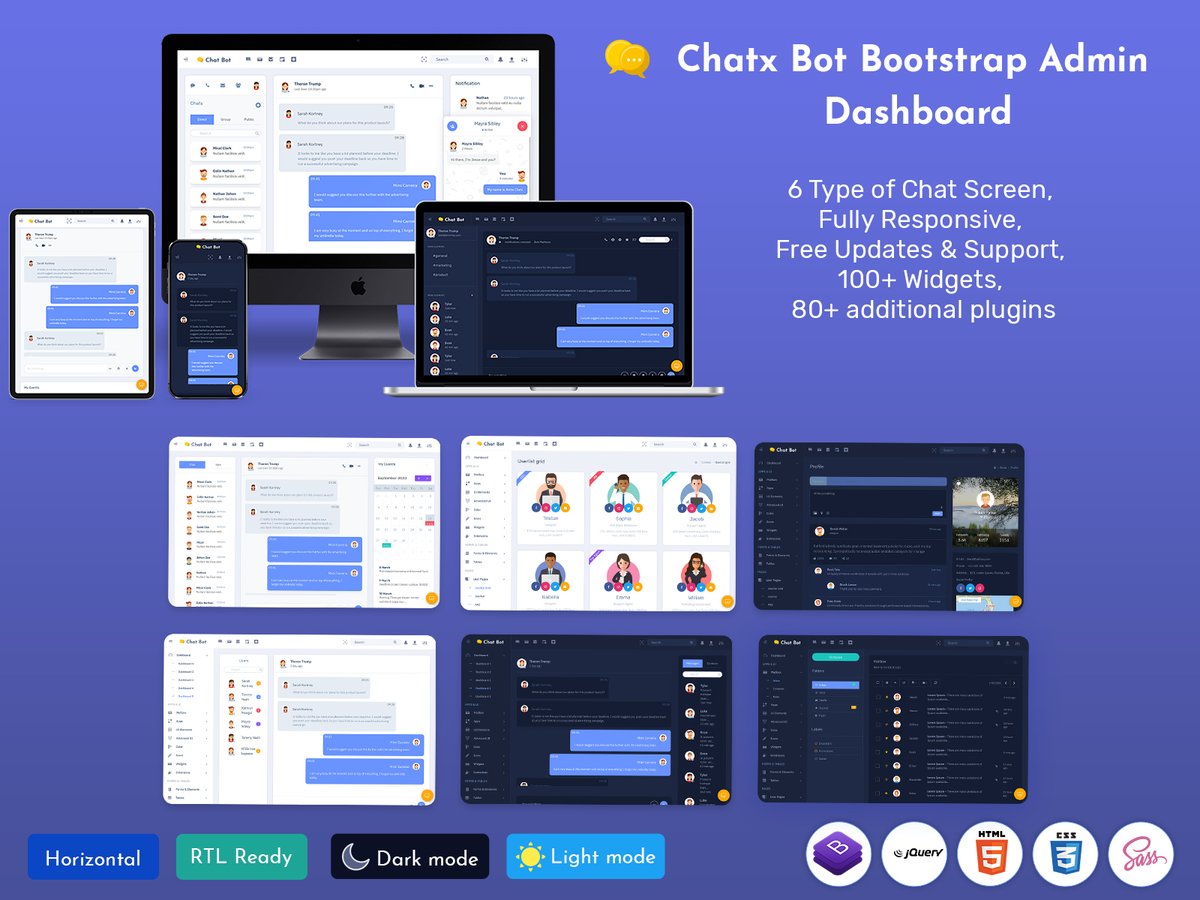 MultiStoreTheme's tweet photo. Chat Application Dashboard UI for Real-Time Messaging &amp; Communication
.
Buy Now: https://t.co/oiDxQhjfW8
.
#ChatbotDashboard #AdminTemplate #Bootstrap5 #ChatUI #LiveChatSupport #AIIntegration #CustomerSupportDashboard #UXDesign #BotAnalytics #ChatflowManager #WebAppTemplate https://t.co/yW86ZGjrL5