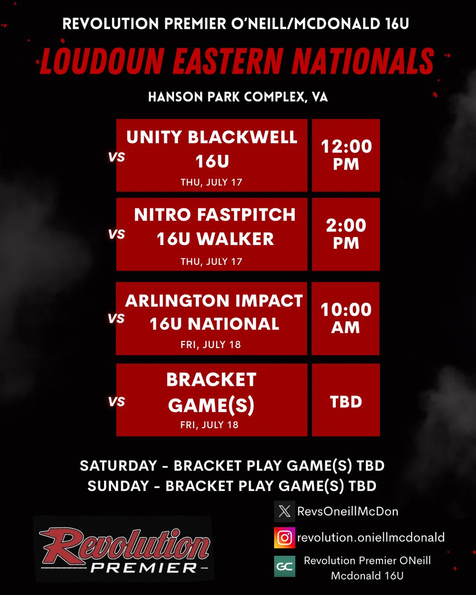 Let’s go! We’re playing local all weekend!