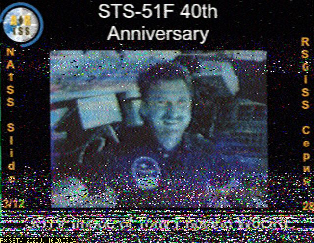 PlanSpott's tweet image. #SSTV #Expedition73 - ARISS Series 28 Apollo Soyuz and STS-51F.   Locator JO60WX 20.53 Uhr UTC
@ARISS_Intl @issfanclub @iss @sstv @amsat @cubesat