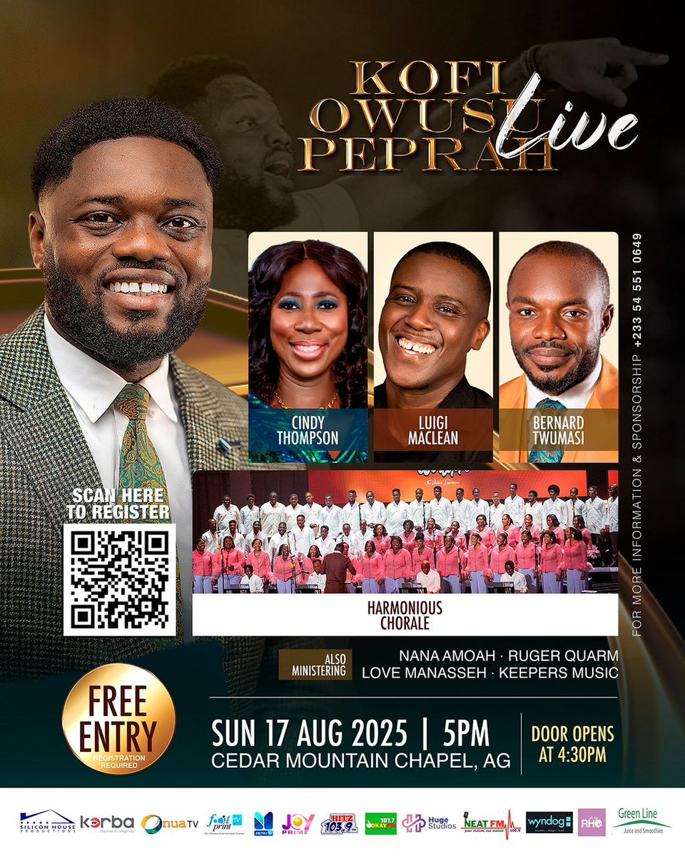 I am ready to be used of the Lord on this Ocassion ..
We will FALL ON OUR FACES before HIM WHO DIED AND ROSE AGAIN 
#everytimeisworshiptime 
#thelegendliveson 
#kofiowusupeprahlive