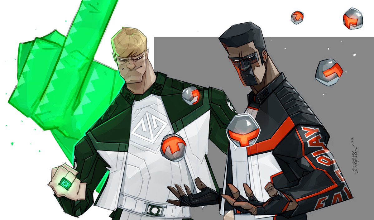 evgenyyurichev's tweet image. #GreenLantern #MisterTerrific #NathanFillion #EdiGathegi #JamesGunn #Superman