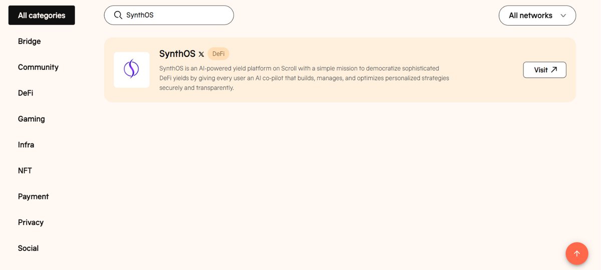 SynthOS__'s tweet image. Guess who just scrolled in?
SynthOS has landed on Scroll,
Smarter DeFi starts here.