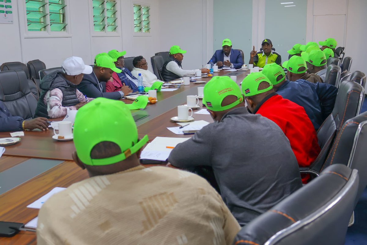 Today, the Deputy Party Leader Hon. Cleophas Malala, together with the Party Secretary General Hezron Obaga, convened a consultative meeting with county coordinators drawn from across the country. 

The meeting, held at the party headquarters, focused on aligning the party’s