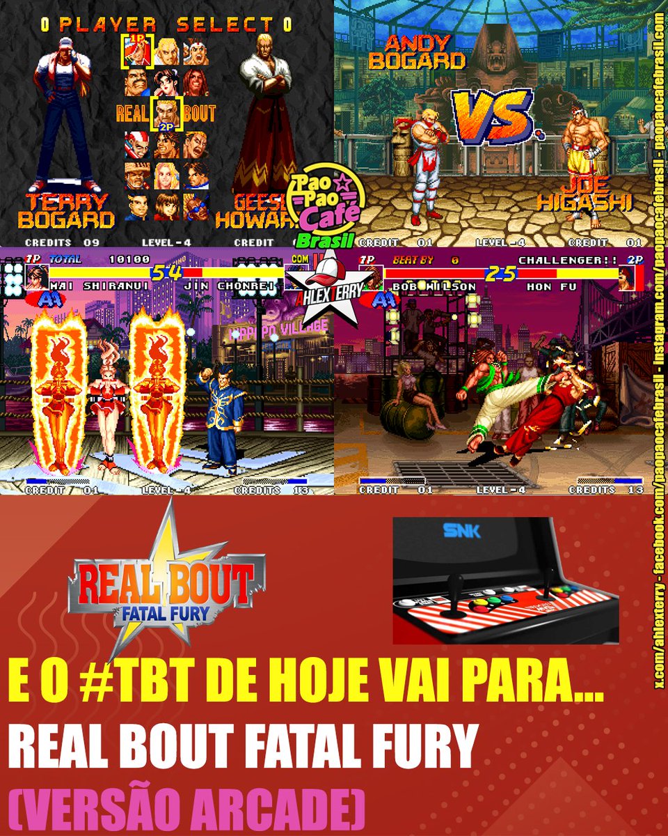 AhlexTerry's tweet image. E o #TBT de hoje vai para Real Bout Fatal Fury.
Jogão absurdo! Uma melhora monstruosa na jogabilidade em relação ao FF3, três acréscimos cruciais no elenco, som animal, cenários ok e história convincente.
Sensacional para contras!
#RBFF #FatalFury #RealBoutFatalFury #SNK