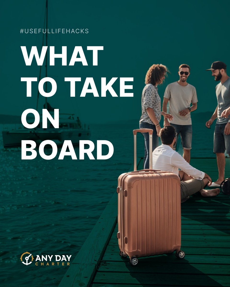 anydaycharter's tweet photo. Preparing for a yacht trip is different from a regular holiday. We’ve put together a list of essentials: waterproof clothing, a first-aid kit, games, and more. These tips will help you relax and leave the details behind 🧳 https://t.co/rgKnVr7AXE