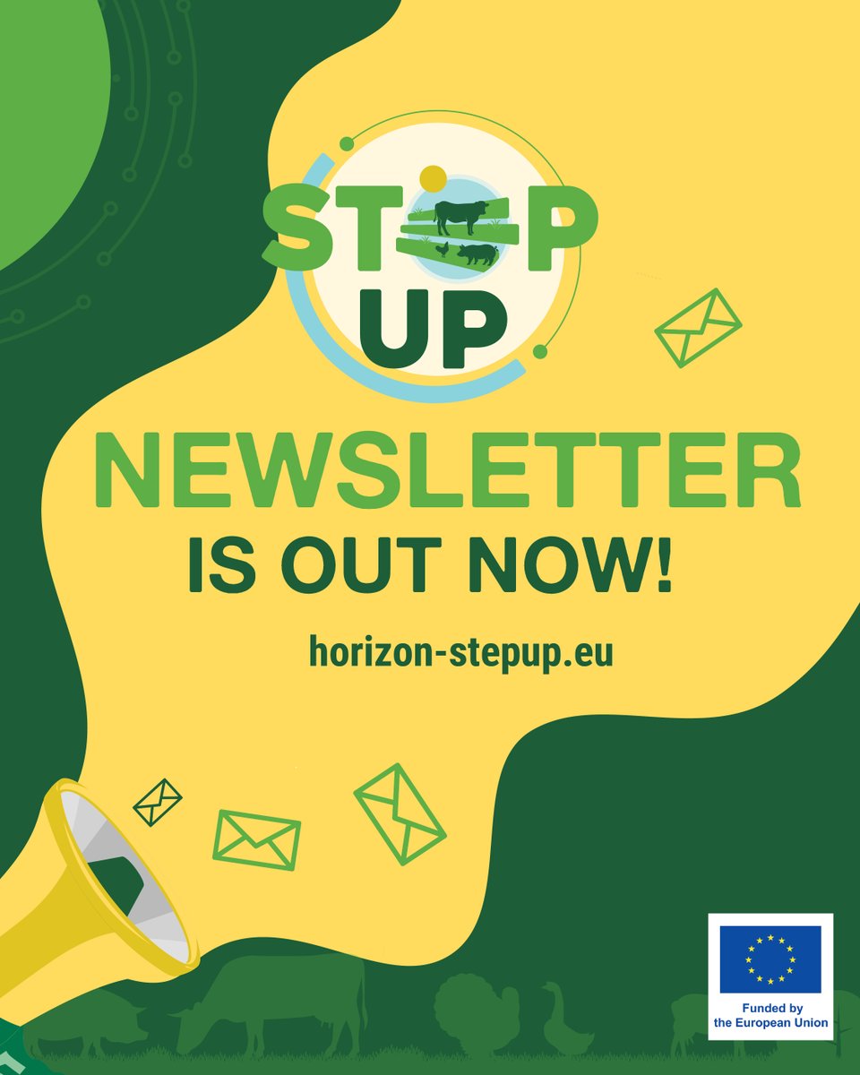 🚀 The 3rd STEP UP Newsletter is here!
📰 Dive into our latest updates, key takeaways from recent events, and the results shaping the future of sustainable livestock production.
📩 Subscribe to stay in the loop and join us on the journey! 👉horizon-stepup.eu