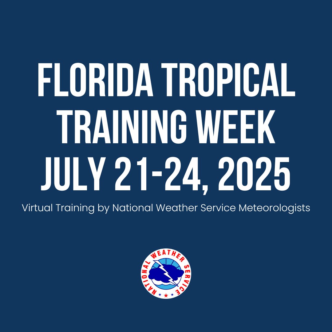 Nat'l Entrepreneur (@nationalec) on Twitter photo Florida <a href="/NWS/">National Weather Service</a> meteorologists are teaming up to help you prepare for tropical storms and hurricanes. Join FREE virtual trainings to learn how to read forecasts and stay safe.
Register ๐ bit.ly/3TAtfuB Florida <a href="/NWS/">National Weather Service</a> meteorologists are teaming up to help you prepare for tropical storms and hurricanes. Join FREE virtual trainings to learn how to read forecasts and stay safe.
Register ๐ bit.ly/3TAtfuB