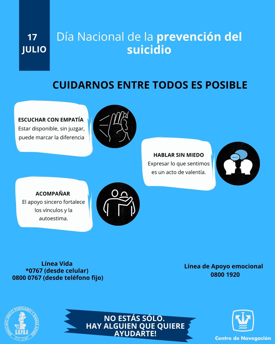 Día Nacional de la Prevención del Suicidio.