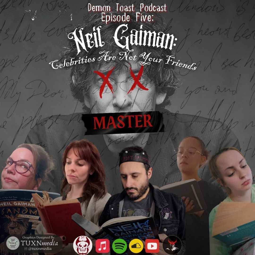 SokoloffDaniel's tweet photo. 🚨 Episode Alert! 🚨 Dive into Episode 5 of the Demon Toast Podcast, where we explore why celebrities aren't your friends. As writers and artists, Neil Gaiman was a hero for us. Watch on YouTube or listen anywhere you get podcasts. #DemonToastPodcast #NeilGaiman #sandman #abuse https://t.co/BJqbQF6BPD