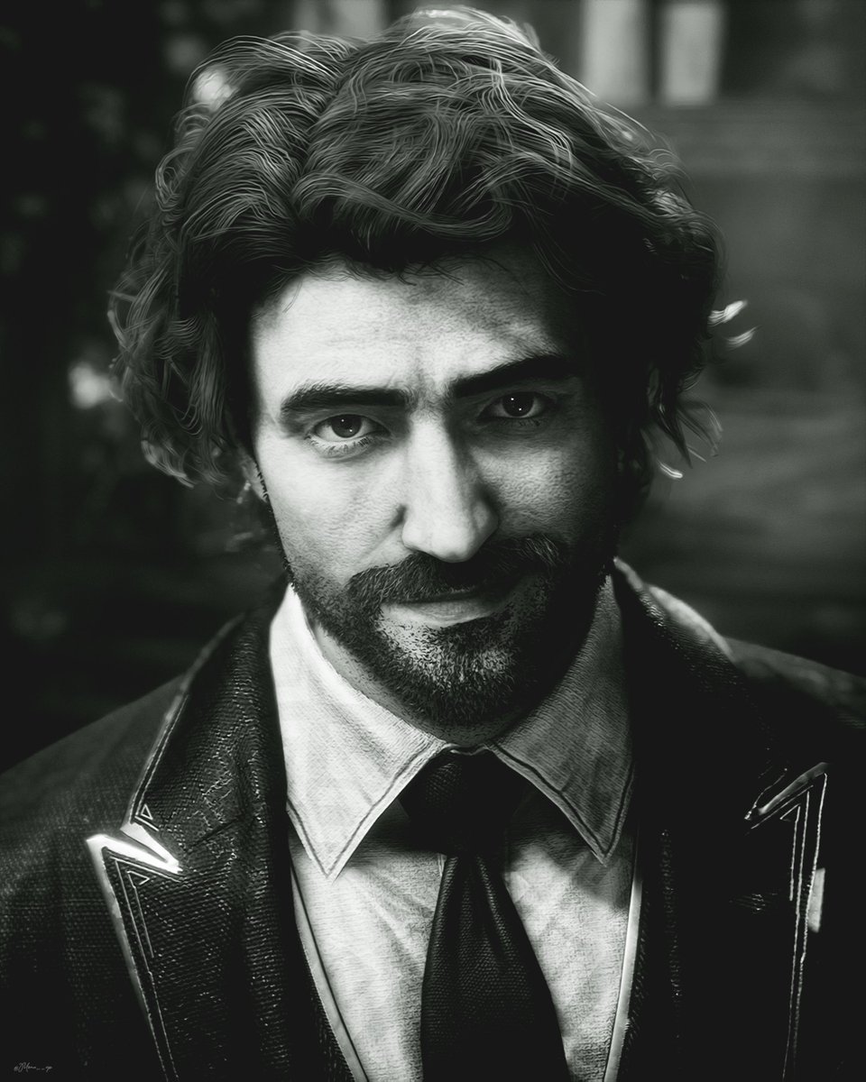 Mona__VP's tweet image. • Gustave • 🥀
(B&W ver. of my most popular portrait)
#Expedition33
#ClairObscurExpedition33