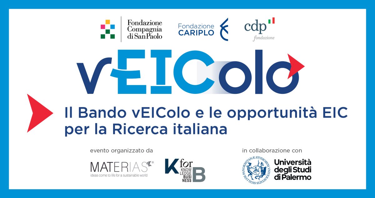 unipa_it's tweet image. Presentazione del bando vEIColo e del progetto di Trasferimento Tecnologico del Gateway UniPa inserito nel network del National Biodiversity Future Center
๐ 21/07, h 9.45, Aula Magna - Steri (piazza Marina, 61)
Info su programma e iscrizioni all'evento ๐ unipa.it/Presentazione-โฆ