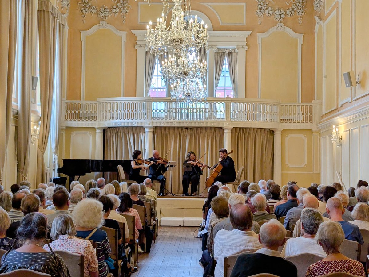 Fantastic lunchtime concert from Quartetto Noûs at The Assembly House in Norwich today. A wonderful programme of works by Puccini, Haydn &amp; Dvořák… 

Find out what’s coming-up next month and beyond at assemblyhouseclassical.co.uk 

#norwich #norwichevents #classical