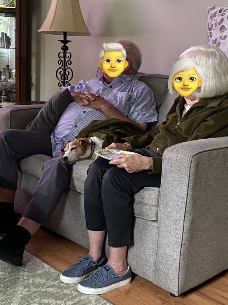 DaisyMaeJack's tweet image. Gram and Gramps picked me up last night so I can get away from Mum and Dad for a few days 🙄. I just love them. They really know how a dog should be treated. See you this weekend. Stay safe 🐾♥️ #Grandparentsrule #dogsofX