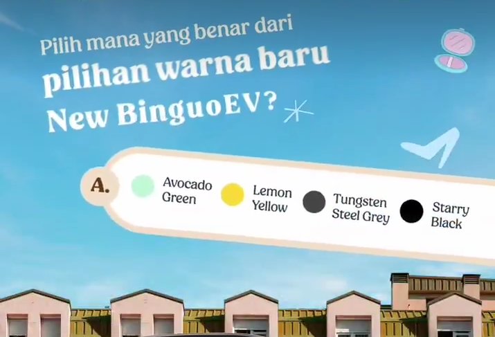 mazsandy's tweet image. Jawaban A.

#WulingQuiz #NewBinguoEV