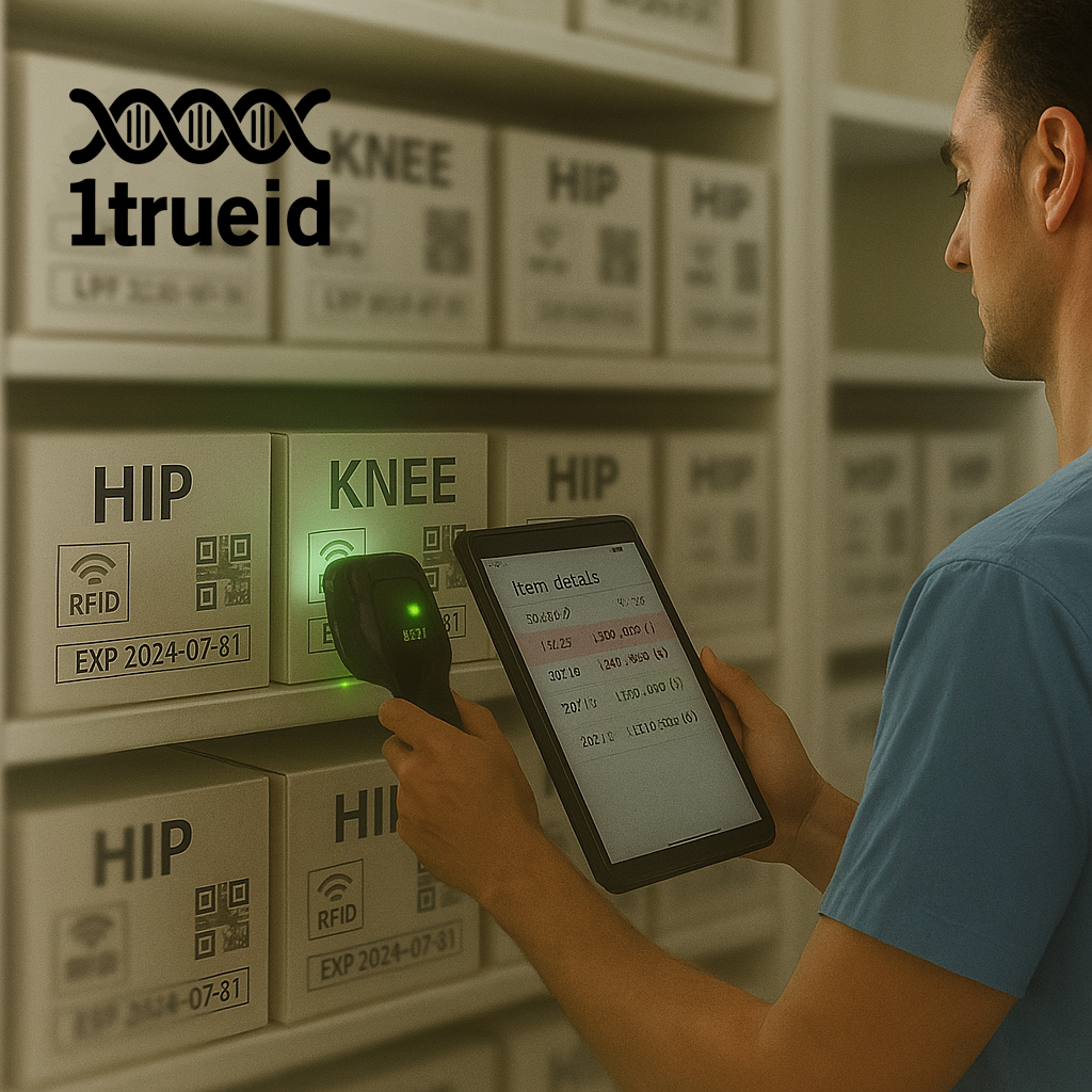 1TrueID's tweet photo. In the #healthcare sector, ensuring the #authenticity and #traceability of medical devices is vital. 
1trueID provides an advanced #serialization solution using #blockchain, #RFID, #NFC, and #QR to give each product a secure digital identity.

#1trueid #sait https://t.co/nGKyvmz6qp