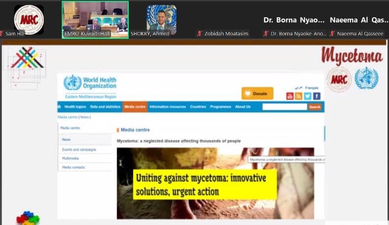 MycetomaRC's tweet image. Incredible regional webinar yesterday! β¨ @WHO_EMRO, @DNDi, & @MycetomaRC united experts to 'Unite, Act, Eliminate' mycetoma (a chronic NTD).
Feat. @ProfAHFahal from @MycetomaRC & Dr @bornanyaoke from @DNDi. Plus key discussions with @WHO experts!
#Mycetoma #NTDs #GlobalHealth