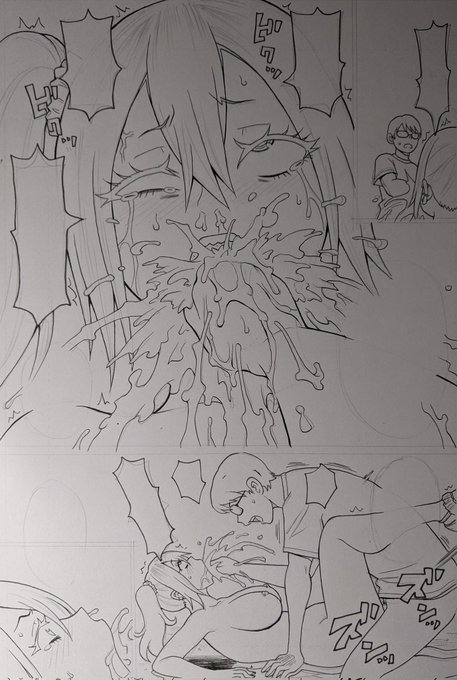 いい嘔吐面が描けた、早く仕上げて完成させたい☺️ 