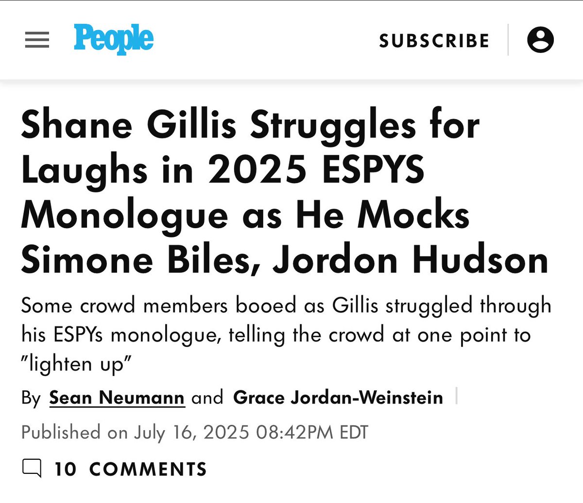 TheNASCODY's tweet image. BREAKING — Comedian Makes Jokes As Host of ESPYS