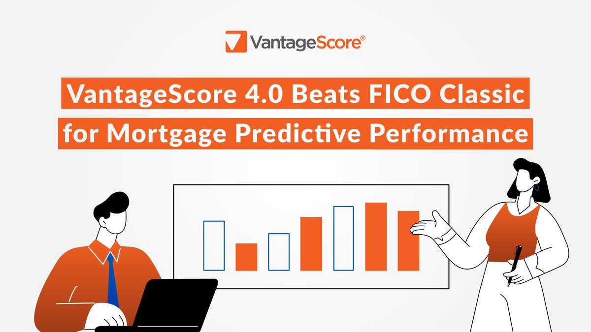 VantageScore 4.0 Beats FICO Classic for Mortgage Predictive Performance

A robust analysis of the predictive power of the VantageScore® 4.0 credit score in mortgage originations demonstrates substantially superior performance over the incumbent monopoly Classic FICO model.