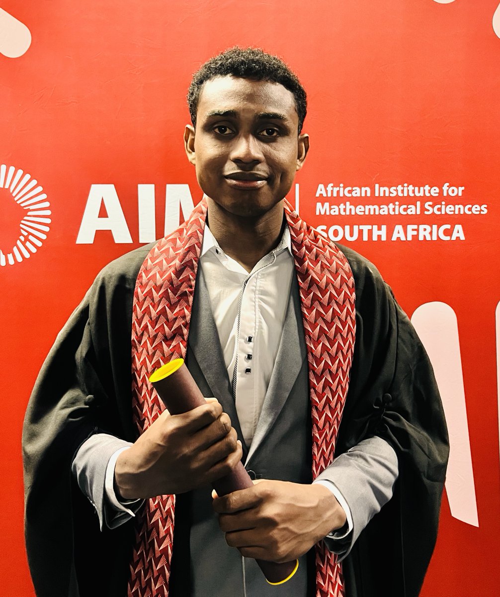 AIMSacza's tweet image. 🎓 Congratulations to Ruth Naayi Odankey Abbey and Cedric Pizina, top achievers from @AIMSacza’s Structured Master’s stream! 🌍📊
Their brilliance and dedication inspire us all.
#AIMS2025 #AcademicExcellence #AfricanScience #MathematicsForAfrica