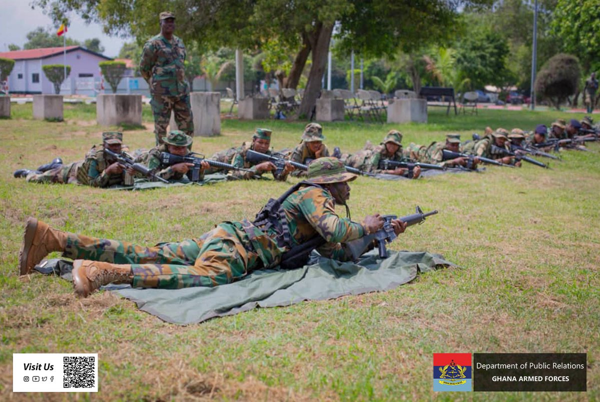 GhArmedForces's tweet image. The General Officer Commanding (GOC) Southern Command, Brigadier General (Brig Gen) Isaac Nicholas Paintsil, has officially inaugurated a two-week induction training course for the Rapid Deployment Force (RDF) company deployed to the Command Headquarters

gafonline.mil.gh/publication/ne…