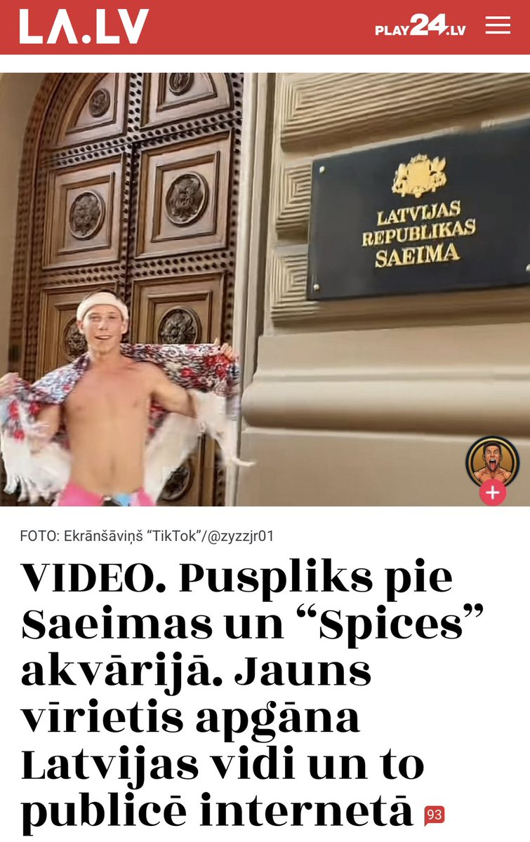 RamonaPETR's tweet image. Nākošais “influenceris” ir klāt, iespaidojies no vakardienas Brīvības pieminekļa lēkātāja. Šī Tiktokera dejošana pie Saeimas gan tiek interpretēta kā Latvijas vides apgānīšana , par vakardienas šovinistu, kurš apgānīja Brīvības pieminekli, ekonomikas ministrs un Rīgas mērs bija…