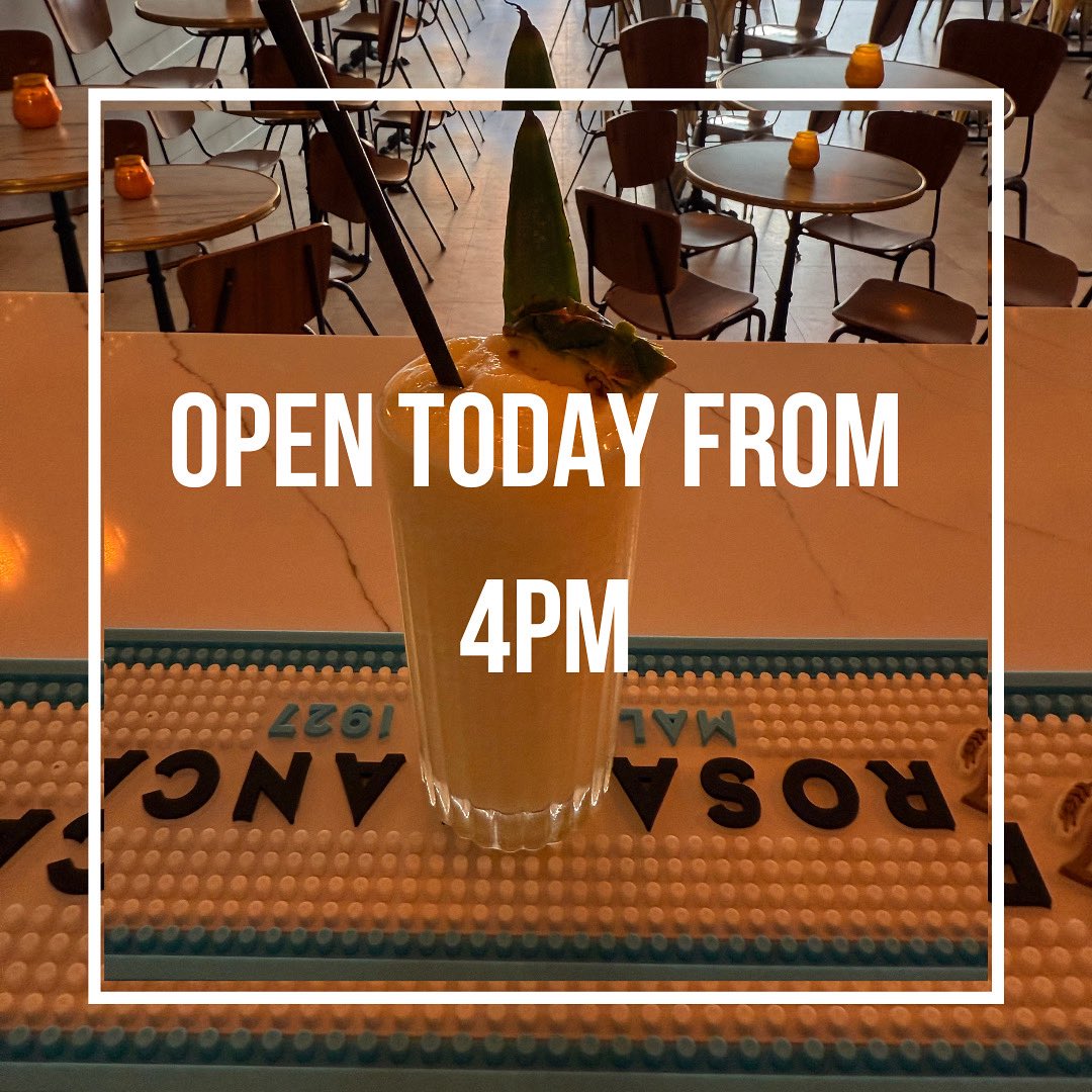 Back to it from 4pm today 
Treat yourself to a drink or two…it’s nearly the weekend and you deserve it