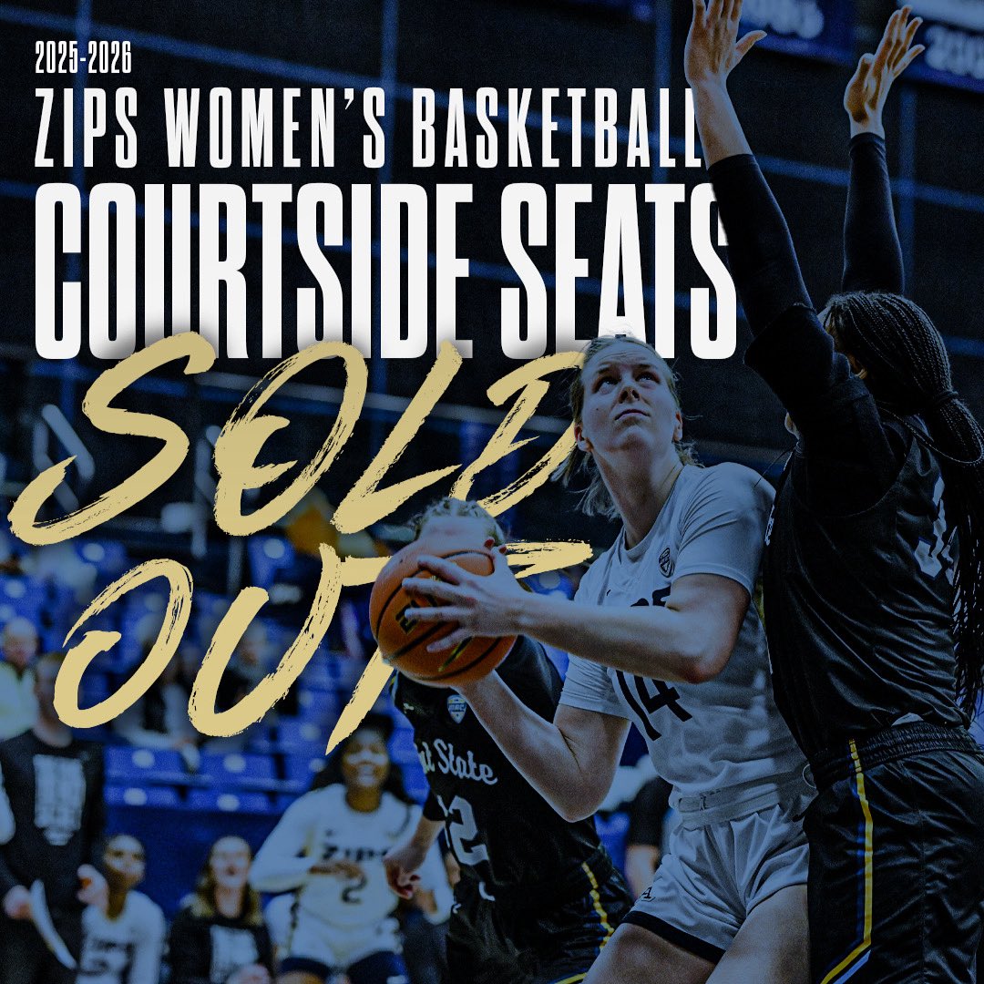 Zips Athletic Club (@zipsathclub) on Twitter photo Our <a href="/ZipsWBB/">Akron Zips Womenβs Basketball</a> Courtside Seats for the 25-26 season ARE SOLD OUT ππ€ππ we are counting the days till we get rolling in the JAR!
Season ποΈβs on Sale!! π the Akron Athletics Ticket Office to π in today! 888-992-5766
#GoZips l #MakeTheClimb l π¦ Our <a href="/ZipsWBB/">Akron Zips Womenβs Basketball</a> Courtside Seats for the 25-26 season ARE SOLD OUT ππ€ππ we are counting the days till we get rolling in the JAR!
Season ποΈβs on Sale!! π the Akron Athletics Ticket Office to π in today! 888-992-5766
#GoZips l #MakeTheClimb l π¦