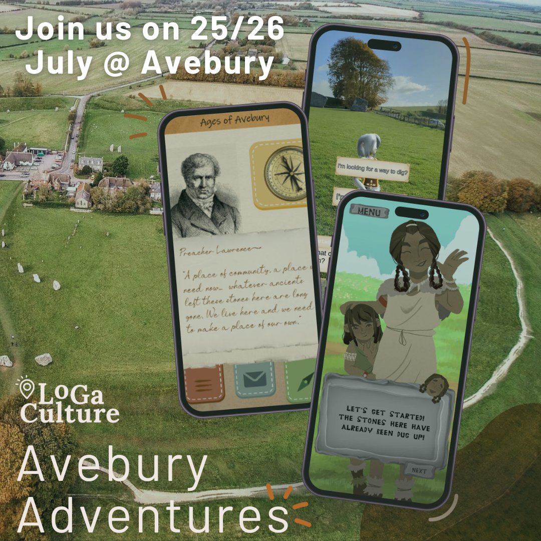 LoGaCulture Project (@logaculture) on Twitter photo 🎮 #LoGaCulture #AveburyAdventures launches 25–26 July at #Avebury! Play 20+ #LocativeGames by <a href="/bournemouthuni/">Bournemouth Uni</a> and <a href="/unisouthampton/">University of Southampton</a> that blend #history, #myth & #AR magic!
👉 More details: logaculture.eu/news-events/av…
📍Avebury Visitor Barn, 10am–4pm
#HorizonEurope #DigitalHeritage 🎮 #LoGaCulture #AveburyAdventures launches 25–26 July at #Avebury! Play 20+ #LocativeGames by <a href="/bournemouthuni/">Bournemouth Uni</a> and <a href="/unisouthampton/">University of Southampton</a> that blend #history, #myth & #AR magic!
👉 More details: logaculture.eu/news-events/av…
📍Avebury Visitor Barn, 10am–4pm
#HorizonEurope #DigitalHeritage