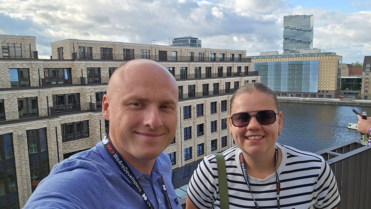 PretiusSoftware's tweet image. What an event that was!
Amelia Koper and Bartosz Zacharuk have just returned from Berlin, where they soaked up tons of knowledge at @WeAreDevelopers. And here’s a little sneak peek — some snapshots from the event! 📸