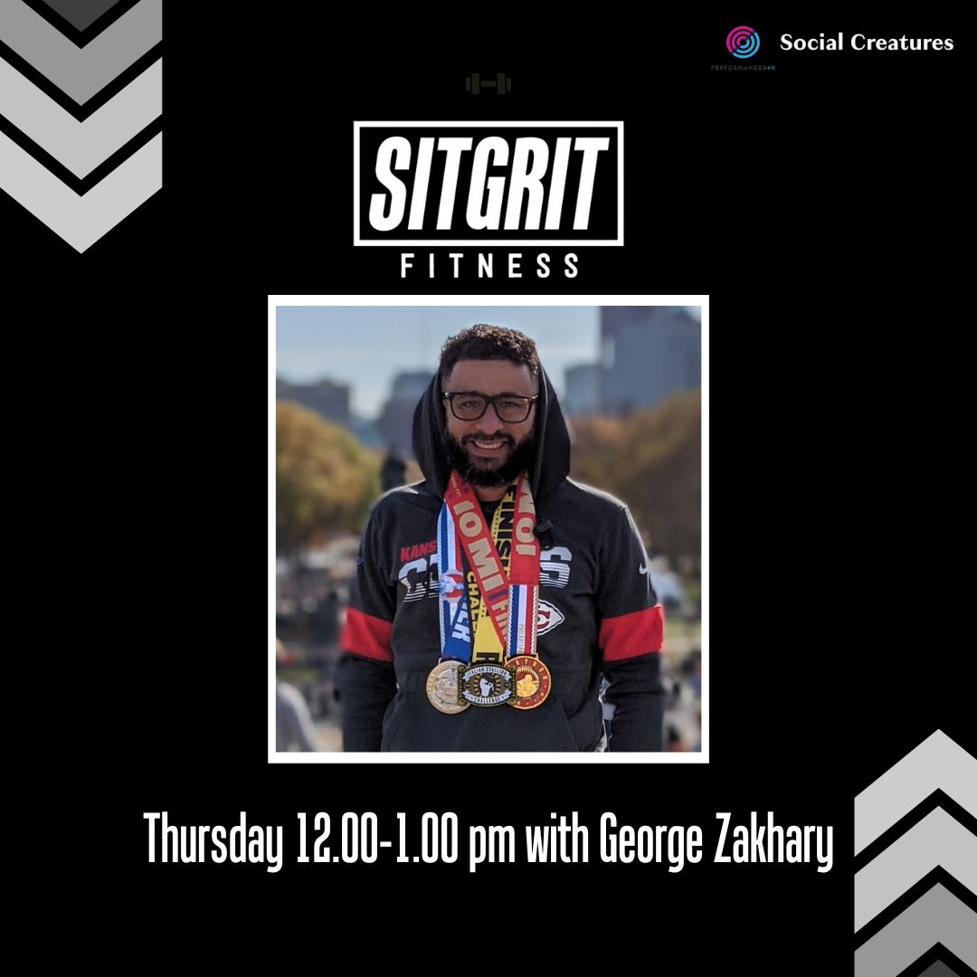 sitgrit's tweet image. Join us at 12 PM ET for a high-energy boxing SitGrit class with George! ⭐ We’re excited to see you there! 💪