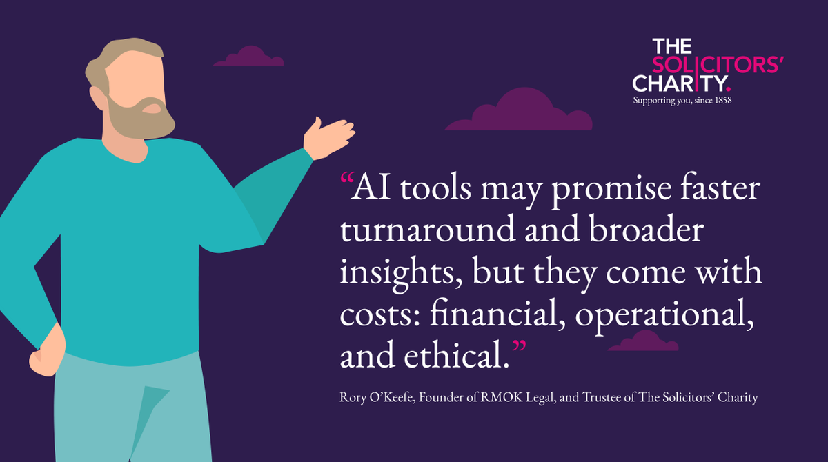 🔍 AI in law: helpful assistant or risky shortcut? Rory O’Keeffe, shares how legal AI is evolving – and why it’s still up to experienced solicitors to verify, interpret and stay human. Learn how AI could improve access to justice: thesolicitorscharity.org/article/evolut…