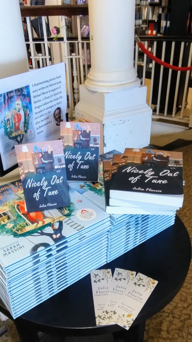 jul27600's tweet image. My book in the company of Michael Sheen's book A Home for Spark the Dragon at Waterstones Swansea. NICELY OUT OF TUNE available to order in store and online. #waterstonesswansea
#nicelyoutoftune
#welshwriters