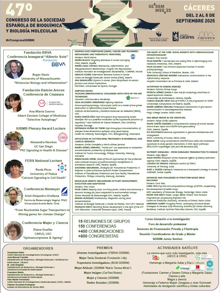 ¿Conoces ya todas las actividades, reuniones, premios  y conferencias que tenemos preparadas para el #47congresosebbm?

f.mtr.cool/fpdjztzuqt