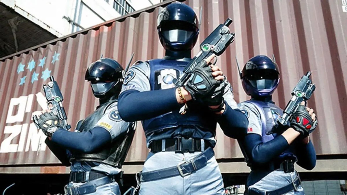 NoriNinomiya's tweet image. Para @almatoku79, @blogdaileon e @tokudocbr,
E se... o Blue Swat (1994), tivesse passado no Brasil 🇧🇷!?
Ano do Japão 🇯🇵: 1994
Emissora que deveria ter exibido: @redemanchete9
Época: 1997
#ブルースワット