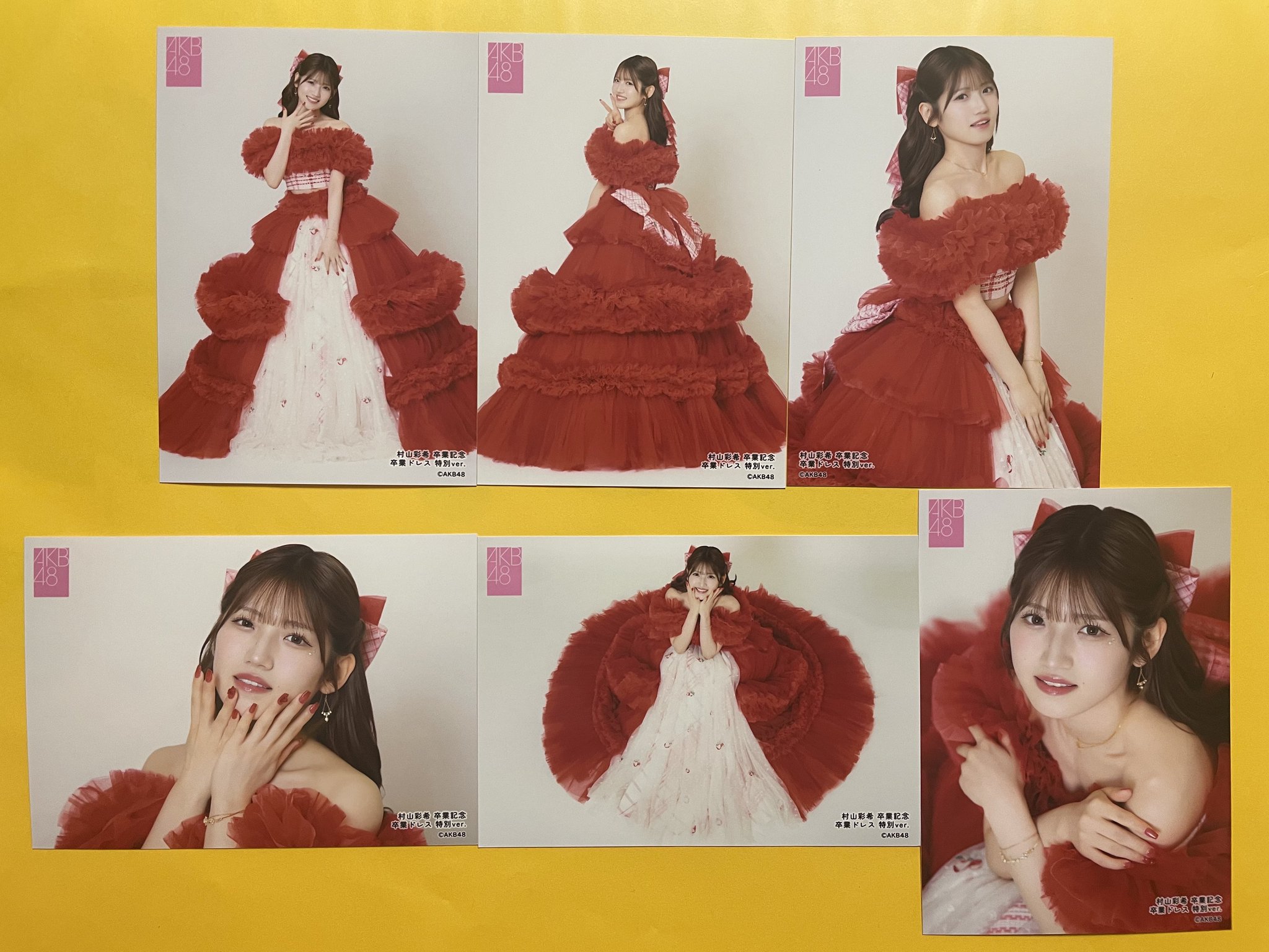 AKB48 村山彩希　衣装展　卒業ドレス生地　ガチャ ガンタウガ48 on X: 