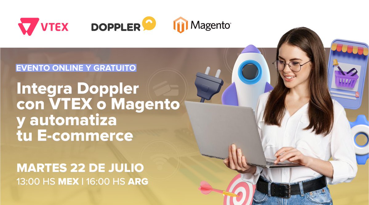 💫 Escala las ventas de tu Tienda Online y aprende cómo:

☑️ Automatizar tus Campañas de Email y WhatsApp
☑️ Recuperar Carritos Abandonados
☑️ Personalizar tu sitio con Pop-ups Inteligentes y Notificaciones Push

Regístrate gratis aquí 👉🏼 tinyurl.com/3nyhxx4y