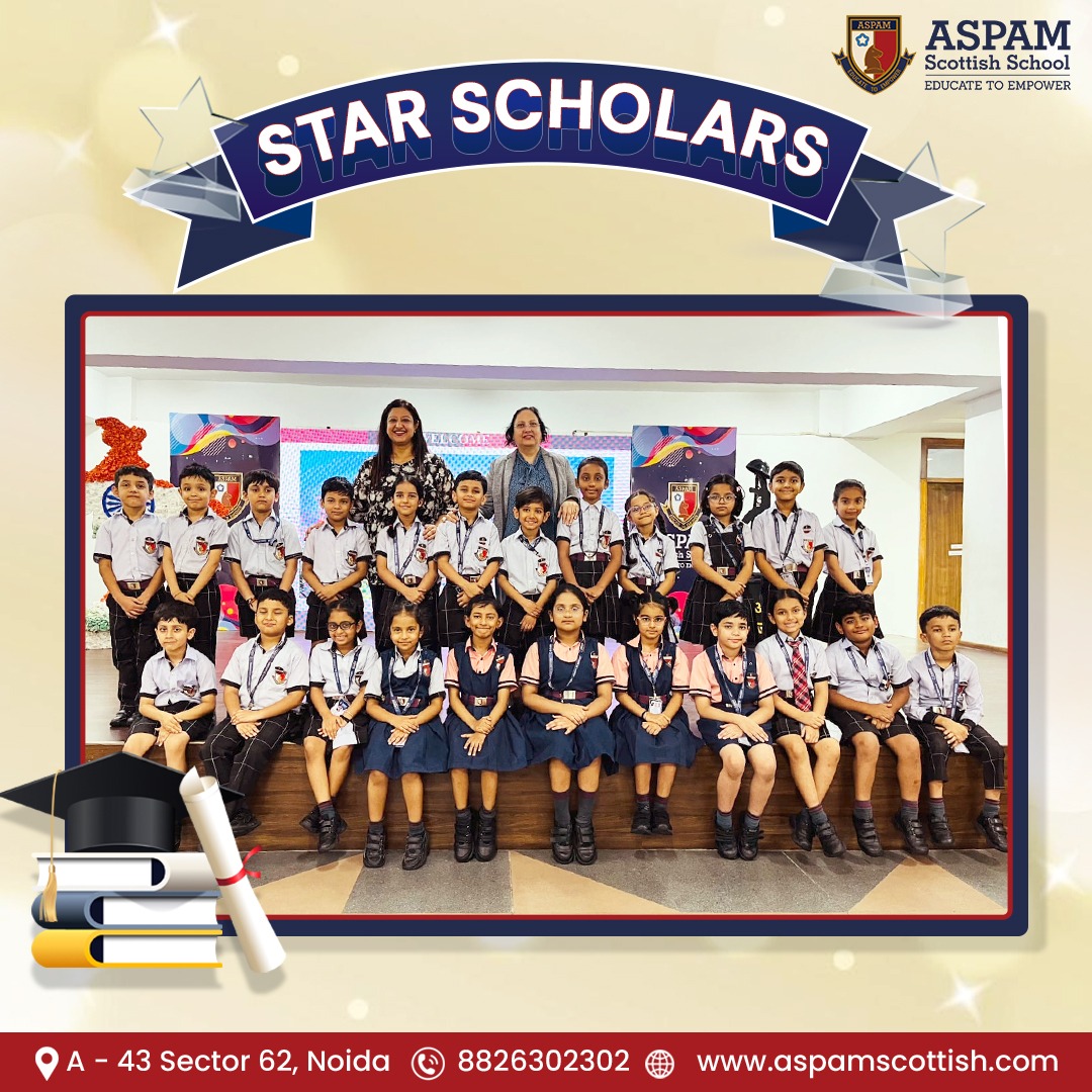 AspamSchool's tweet image. 🎓✨ Celebrating Excellence!
A proud moment for ASPAM Scottish School as more than 195 students were felicitated with Scholar Badges by our revered Executive Principal Ma’am for the academic session 2024–25! 🌟

👏 Congratulations to all our Star Scholars!
#ASPAMScottishSchool