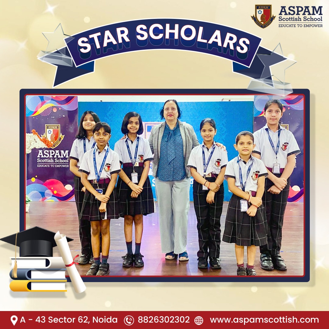 AspamSchool's tweet image. 🎓✨ Celebrating Excellence!
A proud moment for ASPAM Scottish School as more than 195 students were felicitated with Scholar Badges by our revered Executive Principal Ma’am for the academic session 2024–25! 🌟

👏 Congratulations to all our Star Scholars!
#ASPAMScottishSchool