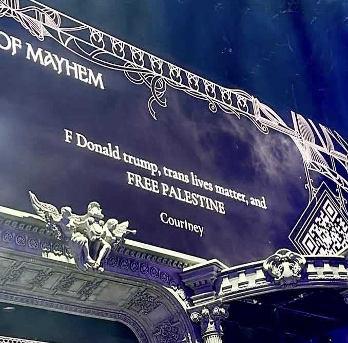 PopCrave's tweet photo. Lady Gaga’s Mayhem Ball features fan messages before the show begins. https://t.co/tlM3pv8Z9Z