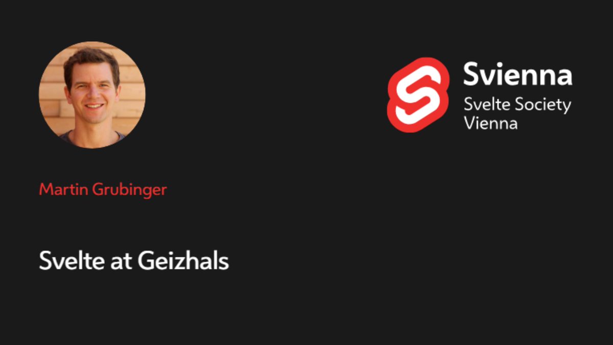 SvelteSociety's tweet image. The last talk from Svelte Society's Vienna meetup in June is now available too — Svelte at Geizhals by Martin Grubinger. Watch it here: youtube.com/watch?v=aJVdfP…