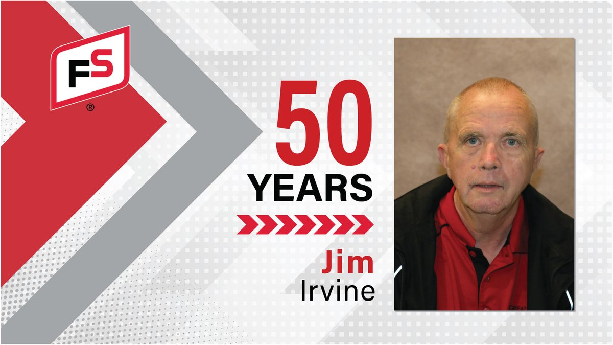 Jim Irvine is celebrating his 50th Workiversary with us today! He has been a leader in grain marketing knowledge, consistently delivering exceptional service. Please join us in congratulating him on this amazing milestone! #FSproud #FSGrain #GreatLakesGrain 🙌🎆🥇