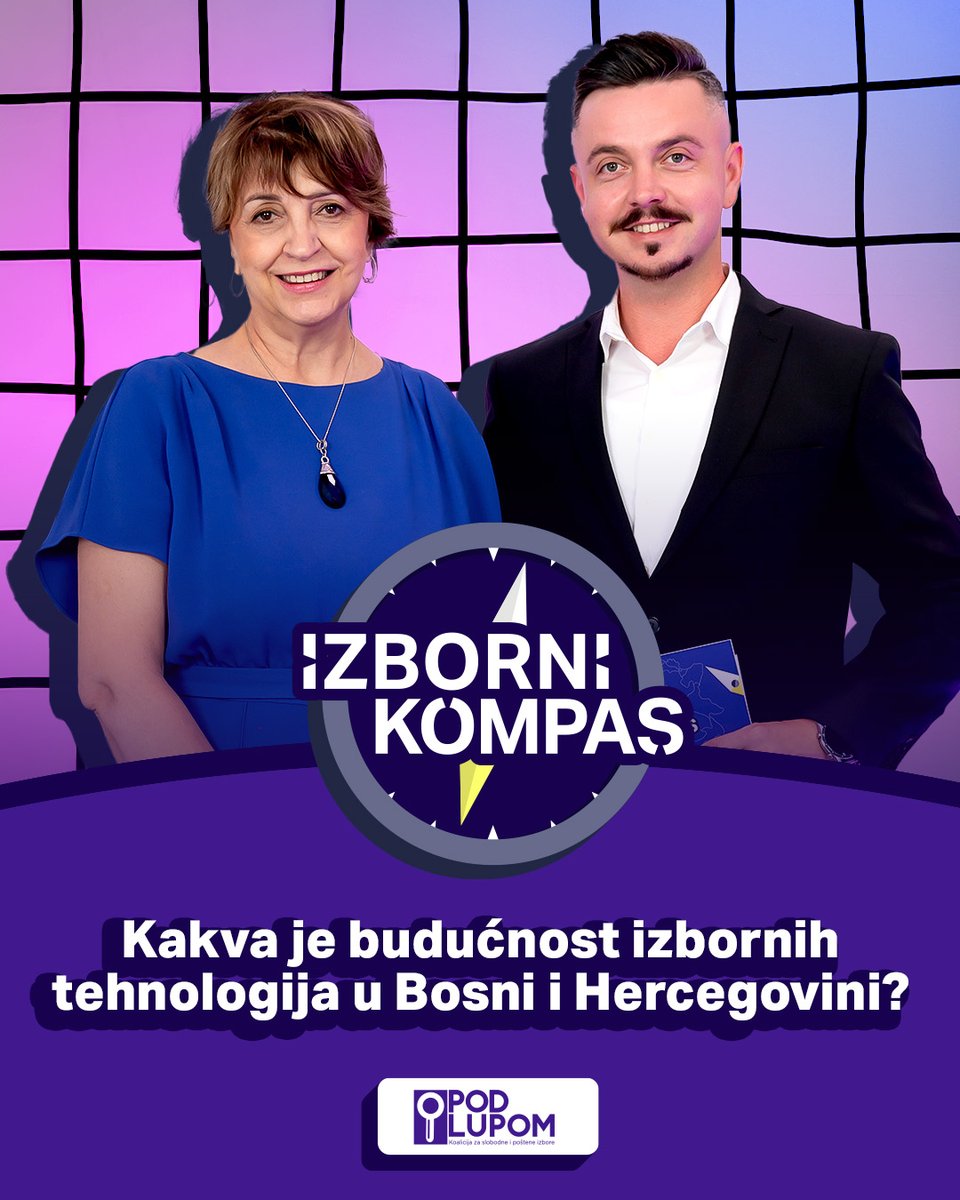pod_lupom's tweet image. Pogledajte prvu epizodu podcasta Izborni kompas! U prvoj epizodi razgovaramo o budućnosti izbornih tehnologija u Bosni i Hercegovini.

Gost: Irena Hadžiabdić, predsjednica CIK BiH @IZBORI_BA  

Cijela epizoda dostupna je na YouTube kanalu Pod lupom!