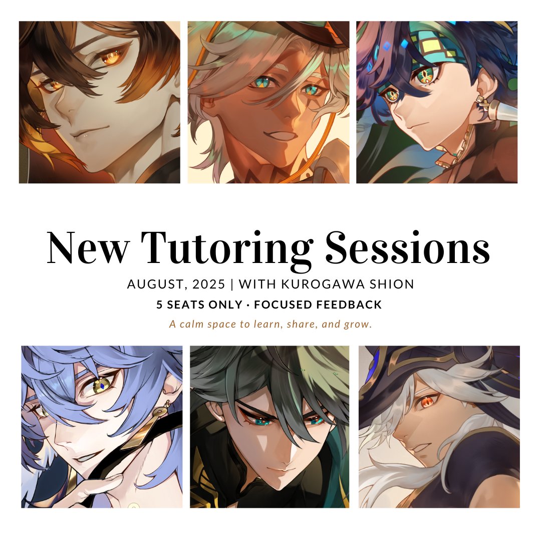 Kurogawa_Shion's tweet image. 🔸 New art tutoring sessions open! ✨
A few seats available for online groups focused on calm, supportive feedback. (*´∀人)

Limited to 5 artists for personalized guidance.

🔗 Sign-up: forms.gle/JTgNifU5bbMgyj…

#digitalart #arttutorial #howtodraw #artadvice #artfeedback