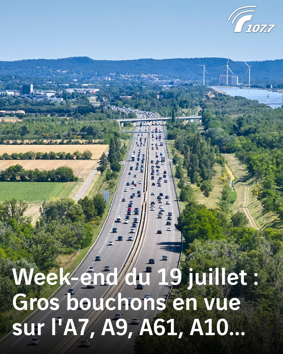 🚗💥 Bison Futé hisse le drapeau rouge vendredi et samedi, dans les deux sens de circulation.
📅 Partez au bon moment pour éviter les bouchons !
🕘 Les prévisions &amp; nos conseils ➡️ 
radio1077.fr/kuFULJ