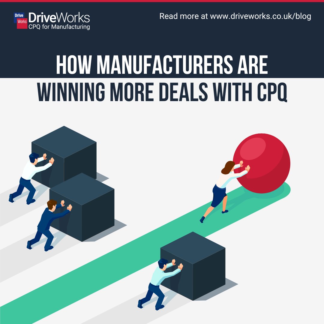 CPQ is a highly effective tool for streamlining the sales process for custom products. Delivering accurate custom quotes faster gives manufacturers the competitive edge to win more deals.

Learn more ➡️ ow.ly/29xV50WqofM

#DriveWorks #DesignAutomation #CPQ