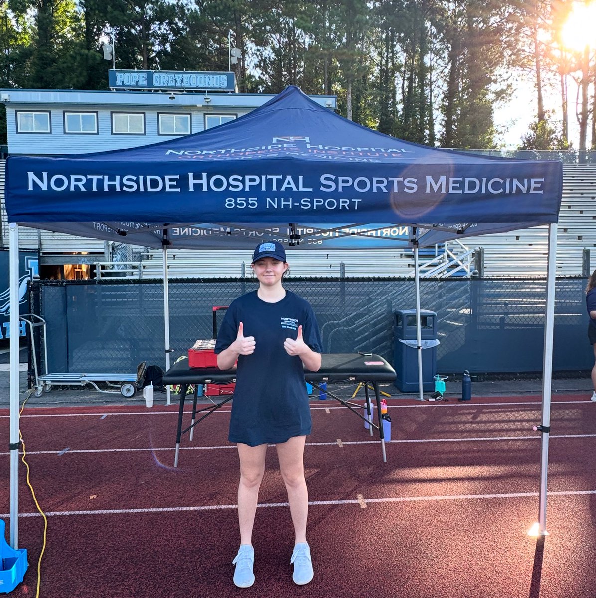 Pope Sports Medicine (@pope_sportsmed) on Twitter photo Former PSM ATSA doing BIG things. Sienna is going to be a sophomore at Georgia Southern, but she is already a certified EMT-B and plans to work as such while completing her Exercise Science degree. Future plans include med school, maybe. Go Sienna!! <a href="/PopeAthletics/">Pope Greyhounds</a> Former PSM ATSA doing BIG things. Sienna is going to be a sophomore at Georgia Southern, but she is already a certified EMT-B and plans to work as such while completing her Exercise Science degree. Future plans include med school, maybe. Go Sienna!! <a href="/PopeAthletics/">Pope Greyhounds</a>