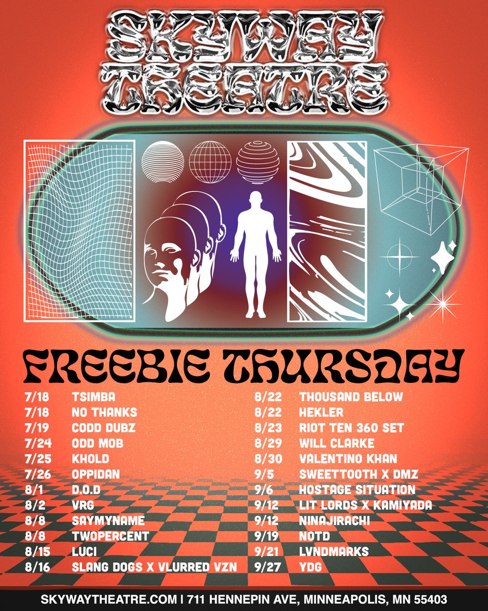🎫 FREEBIE THURSDAY 🎫

Enter to win a pair of tickets to any of the shows listed above! All you have to do is....
1. SHARE this post!
2. FOLLOW Skyway Theatre!
3. COMMENT below with the show you want to attend + tag a friend!

Visit our other socials for more chances to enter!