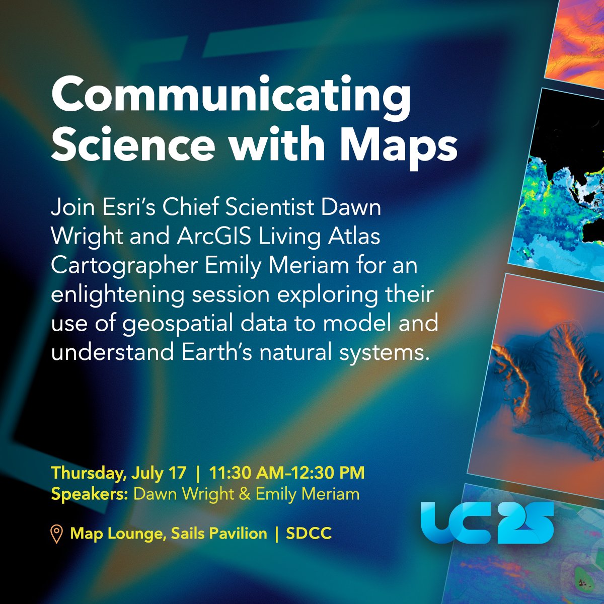 ArcGISStoryMaps's tweet image. It's @EsriUC Day 4️⃣. And we've saved the best for last—
🔥 Chat w/@deepseadawn & @emilymeriam 11:30
📣 Briefings anywhere, anytime, even offline 1:00
🚘 ArcGIS #StoryMaps road ahead 4:00
Let's goooo! ow.ly/Kb8H50WqM0o
#EsriUC2025