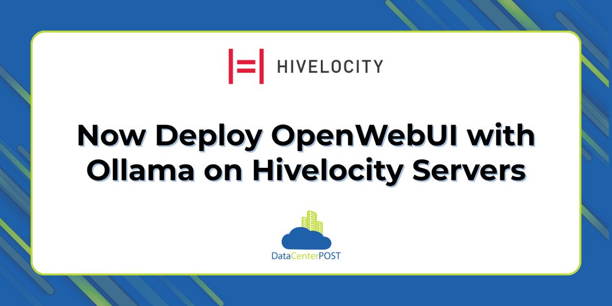 datacenterpost's tweet image. You can now run LLMs locally with no GPU needed when you deploy OpenWebUI + Ollama on @Hivelocity servers.

✅ Private
✅ Low latency
✅ CPU-friendly (Llama 3.1 8B included)

🔗 datacenterpost.com/now-deploy-ope…

#LLM #OpenWebUI #Ollama #LocalAI #Hivelocity #DataPrivacy #iMPR